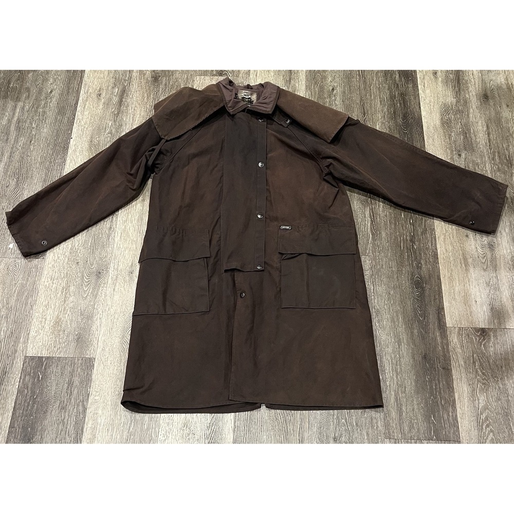 Driza-Bone Men's Large Waxed Cotton Wax Riding Coat Jacket Australia PLEASE READ